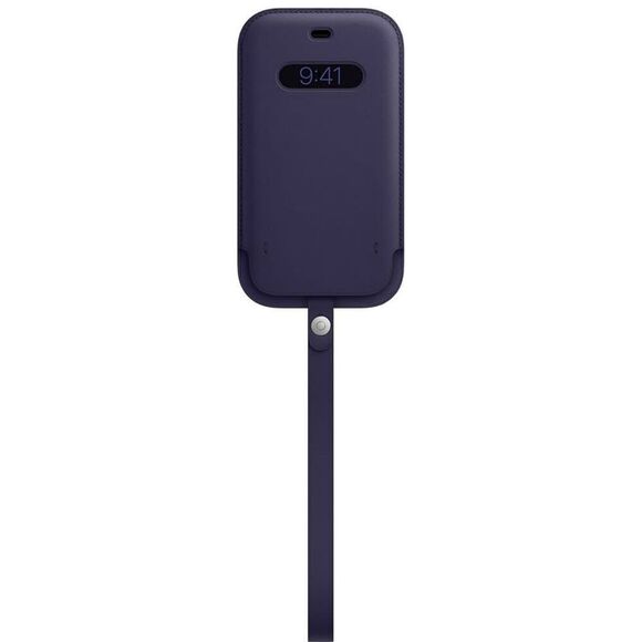 Apple Accessories - Apple Leather Sleeve case MagSafe for iPhone 12 mini deep violet new